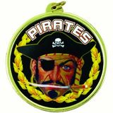 Custom TM Medal Series w/ Pirates Scholastic Mascot Mylar Insert