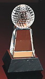 Custom Optical Crystal Golfers Classic Award (6 1/2
