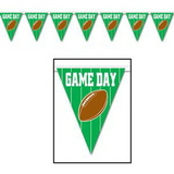Custom Game Day Football Pennant Banner, 10