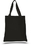 Blank Black Zippered Promotional Tote Bag, 15" W x 16" H, Price/piece