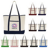 Custom Large Canvas Deluxe Tote Bag -- Colors, 22