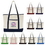 Custom Large Canvas Deluxe Tote Bag -- Colors, 22" W x 16" H x 6" D, Price/piece