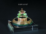 Custom CHINA Beijing Temple of Heaven Crystal Award Trophy., 3.75