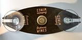 Custom Laser Engraved Wood Wine Caddy, 9 7/8