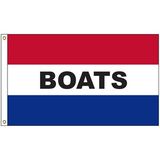 Custom Boats 3' x 5' Message Flag with Heading and Grommets