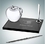 Custom Smoke Glass Pen Set w/Molten Glass Apple, 3 1/2" H x 6" W x 4" D, Price/piece