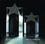 Custom Star Tower Optical Crystal Award Trophy., 8" L x 4" W x 2.25" H, Price/piece