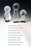 Custom Basketball Tower Optical Crystal Award Trophy., 7.5