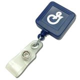 Custom Pad Printed Square Badge Reel