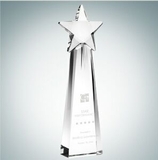Custom Star Goddess Optical Crystal Award (Small), 10
