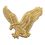 Blank 3/4" Wide Eagle Pin - Bright Gold, Price/piece
