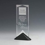 Custom Reflections Mirror Acrylic Award w/ Stonecast Base (9 1/2