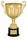 Custom Gold Plated Aluminum Cup Trophy w/ Plastic Base (10 3/4"), Price/piece
