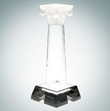 Custom Column of Success Optical Crystal Pate De Verre Award, 12 3/4