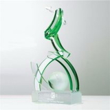 Custom Structural Sphere Art Glass Award, 4 1/2