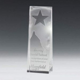Custom Star Obelisk Optical Crystal Award (2 1/4