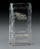 Custom Large Arched Reflections Crystal Award