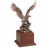 Blank Brass Eagle Trophy w/Walnut Wood Base (13