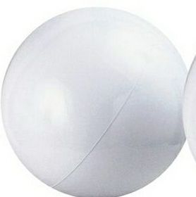 Custom 20" Inflatable Solid White Beach Ball