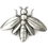 Blank Insect Pin - Antique Silver Bee, 1 1/8" W X 7/8" H, Price/piece