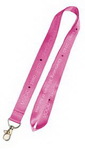Custom Pink Nylon Lanyards 1
