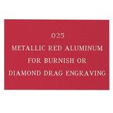 Custom Metallic Red Aluminum Engraving Sheet Stock (12