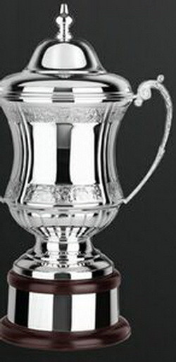 Personalised Swatkins Classic Nickel Plated Presentation Cup Any Text Engraved 