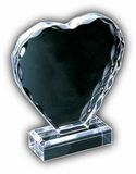 Custom Heart Shape Award W/Scalloped Edge (8