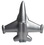 Custom Fighter Jet Squeezies Stress Reliever, 5" L X 5" W, Price/piece