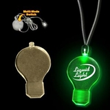 Custom Green Light Bulb Light Up Pendants