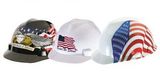 Custom MSA Freedom Hard Hat - Dual American Flag Design