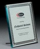 Custom Large Jade Acrylic Certificate Holder, 10