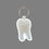 Key Ring & Full Color Punch Tag - Tooth With Roots, Price/piece