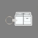 Custom Key Ring & Punch Tag - Front View Washer & Dryer