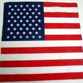 Custom 100% Cotton USA Flag Bandanna