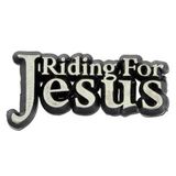 Custom Riding For Jesus Lapel Pin, 1 1/4