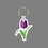 Key Ring & Full Color Punch Tag - Tulip, Price/piece