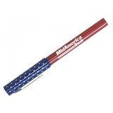 Custom Cap Off Flag Pen w/ Star Design & 18