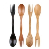 Custom 2 in 1 Wooden Spoon and Fork, 8.3