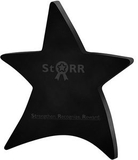 Custom Black Moving Star Paper Weight (4 1/2
