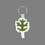 Key Ring & Full Color Punch Tag - Oak Leaf, Price/piece