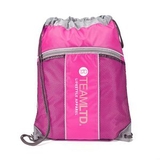 Custom The Leader Drawstring Bag - Pink, 14.0