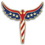 Custom Angel Flag Pin - Die Struck Patriotic Lapel Pins, Price/piece