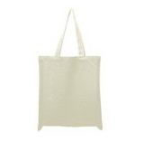 Blank Promotional Tote with Self Fabric Handles and Bottom Gusset, 15