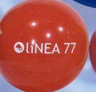 Custom Inflatable Solid Color Beachball / 16" - Red