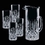 Custom 30 Oz. Crystal Denby Pitcher with 4 Hiball Glasses, Price/piece