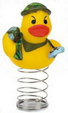 Custom Rubber Soldier In Camouflage Outfit Duck Bobble
