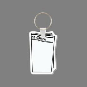 Key Ring & Punch Tag - Vertically Folded Newspaper