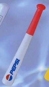 Custom Inflatable Baseball Bat - Red/ White / 28"