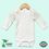 Custom White Poly Cotton Blend Infant Long Sleeve Onesie, Price/piece
